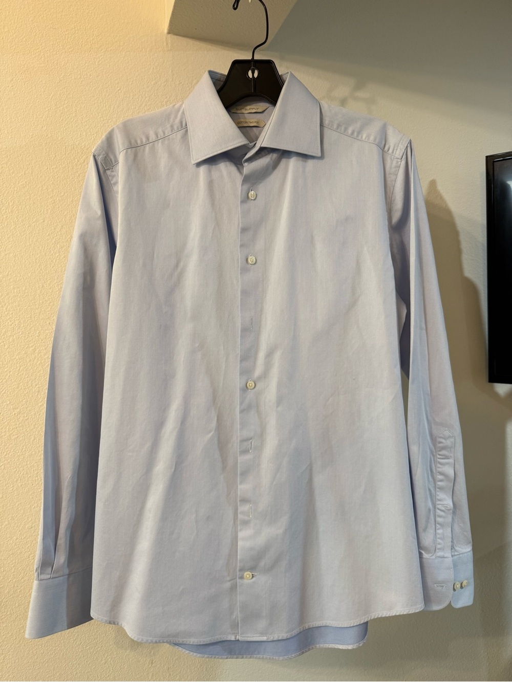 Suitsupply Light Blue Dress Shirt - Spread Collar